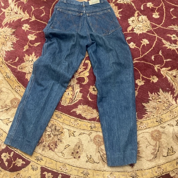 Vntg Antonella Baby Jeans Made in Italy 100% Cotton High-Waist Cat Bow Embroider - Picture 2 of 6